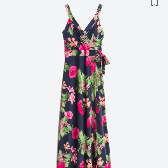 Komeri Market And Spruce Alisha Knit Maxi Dress Market Spruce Dresses  Market Spruce Blue Floral Maxi